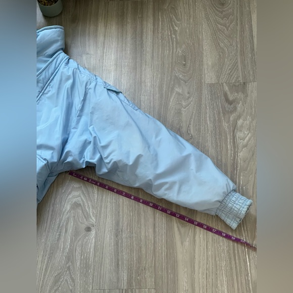 Vintage 80’s Forte Blue & Mint Puffer Bomber Jacket - Picture 13 of 16